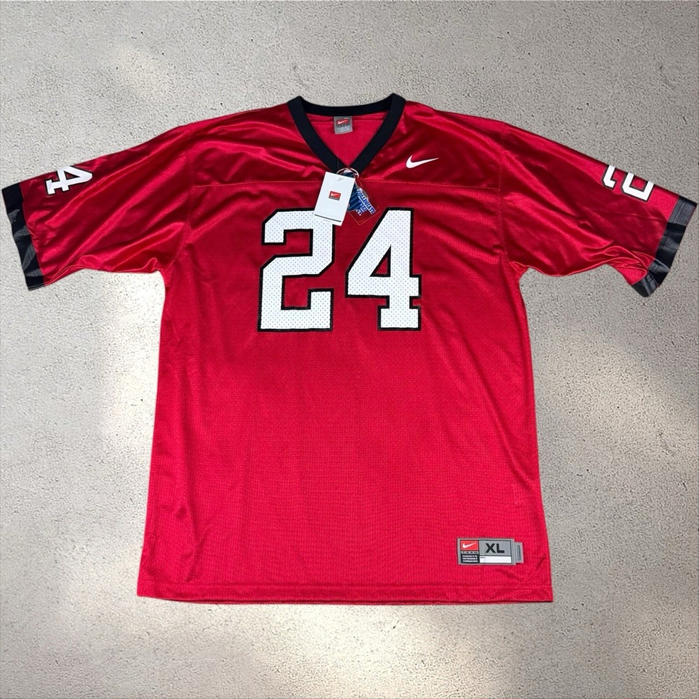 NWT Nike UGA Georgia Bulldogs Football Jersey Mens Large Vintage Moreno #24